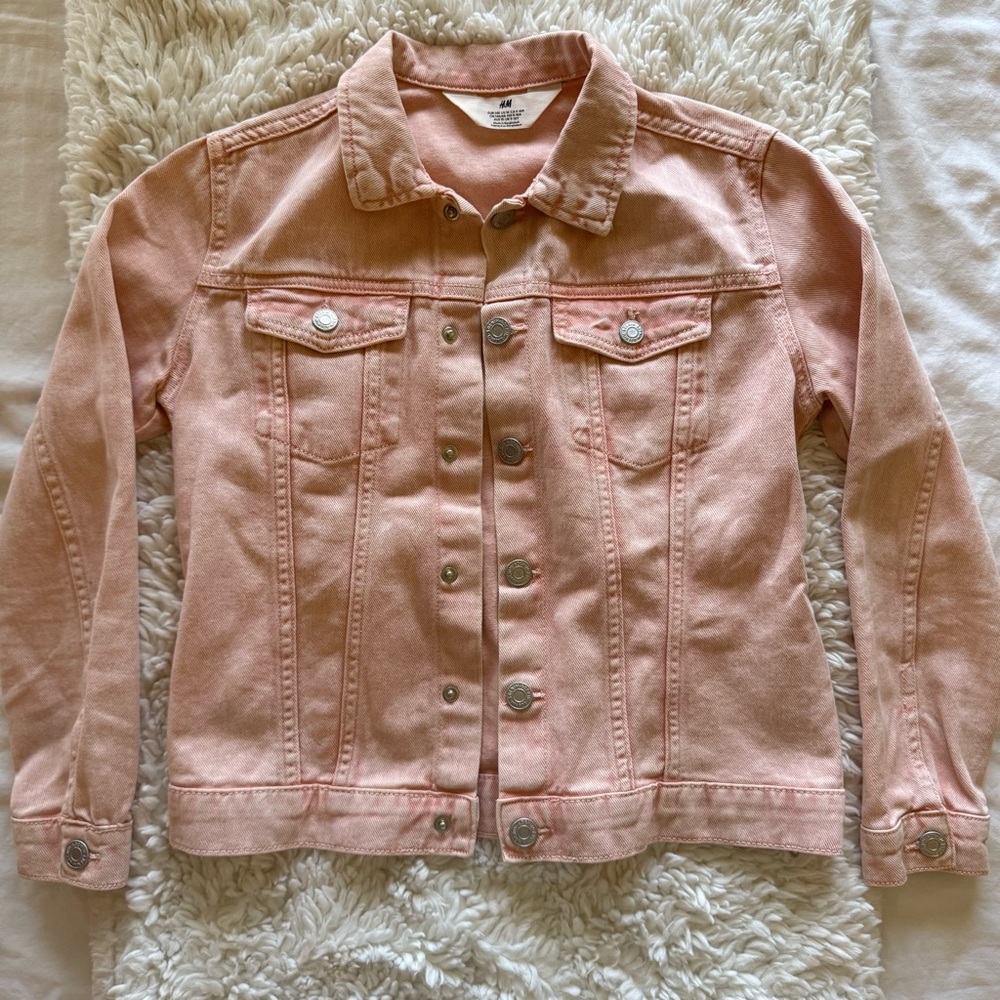 H&M | Girls Size 10 Pink Denim Jacket